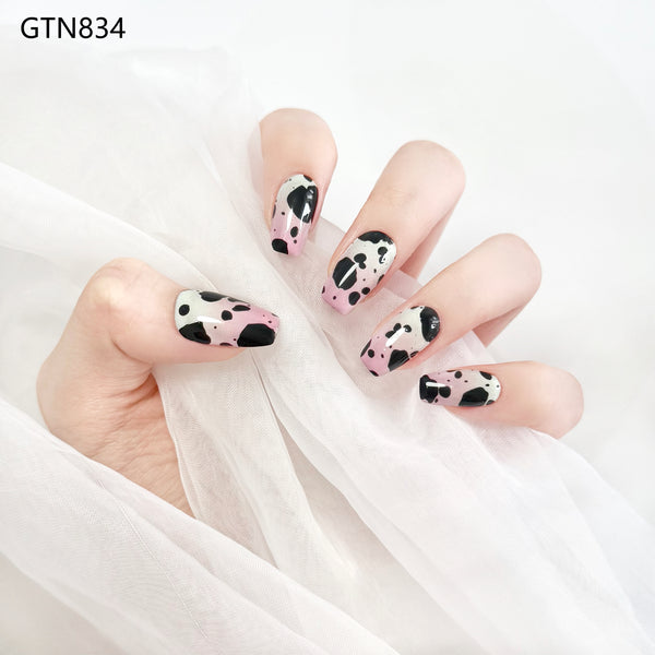 Semi-curing gel nail extensions