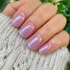 UV-free gel nail Purple Pink Glitter