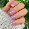 UV-free gel nail Purple Pink Glitter