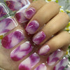 UV-free gel nail Pink Marble