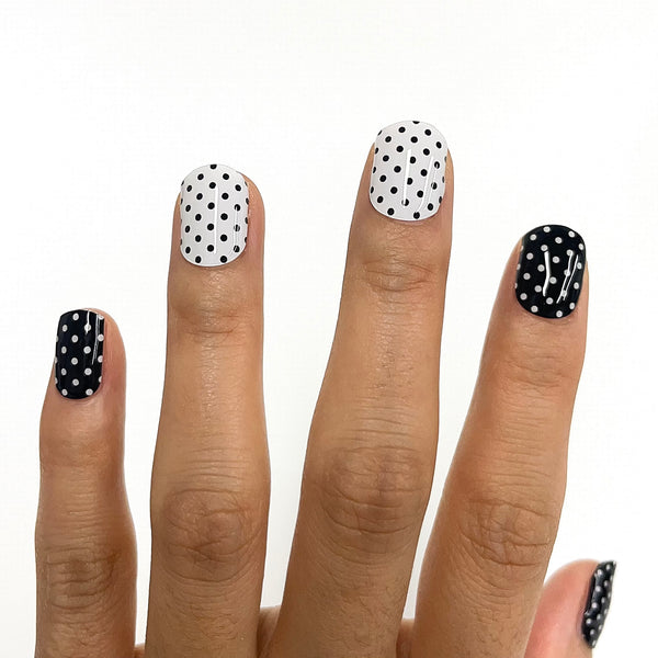 Black & White Polka Dots
