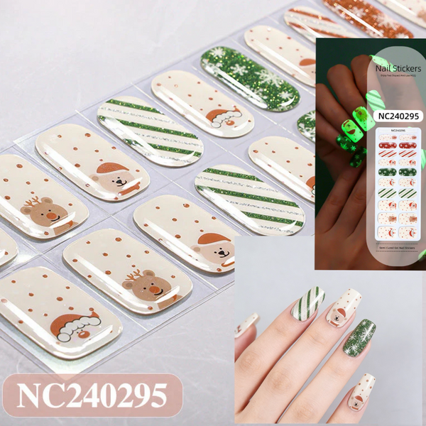 Semicured UV gel nail sticker kit NC240295
