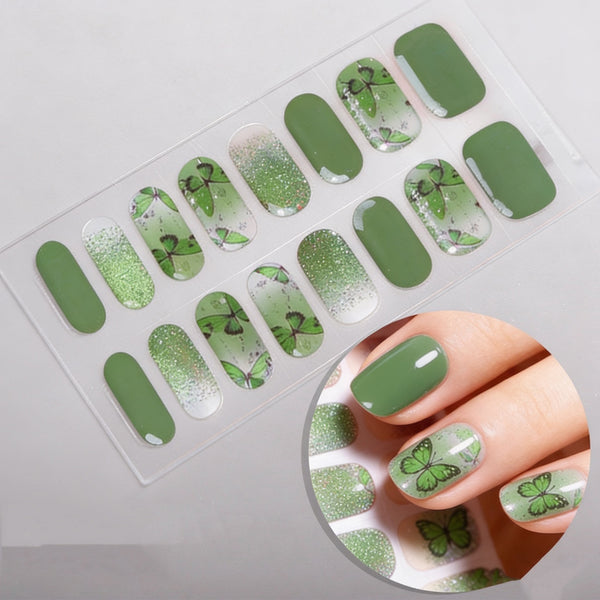 Semicured UV gel nail sticker kit NF240147