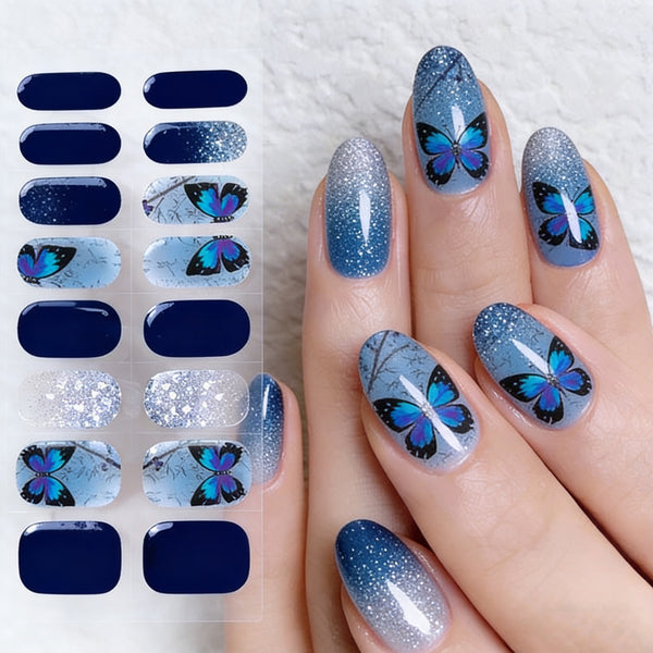 Semicured UV gel nail sticker kit NF240146