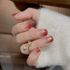 UV Gel Sticker Semi-cured Ombre Red Flower