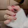 UV Gel Sticker Semi-cured Ombre Red Flower