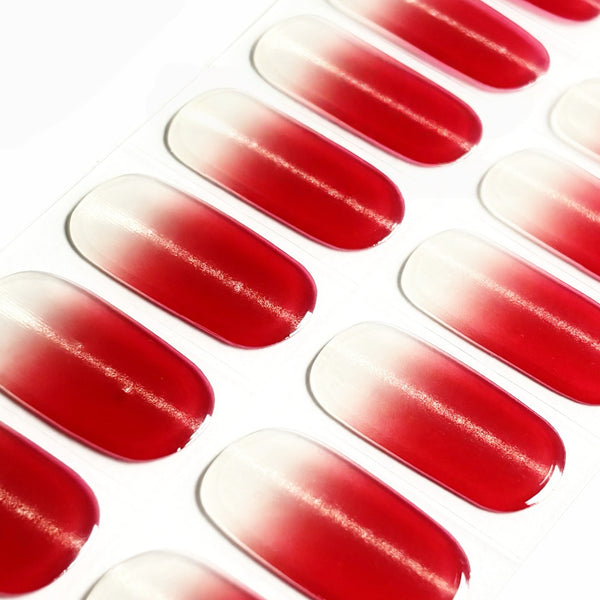 UV Gel Sticker Semi-cured Red Cat Eye