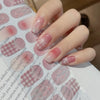 UV Gel Sticker Semi-cured Ballet Bow Gingham