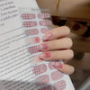 UV Gel Sticker Semi-cured Ballet Bow Gingham