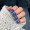 UV-free gel nail Blue Ombre