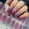 UV-free gel nail Purple Glitter