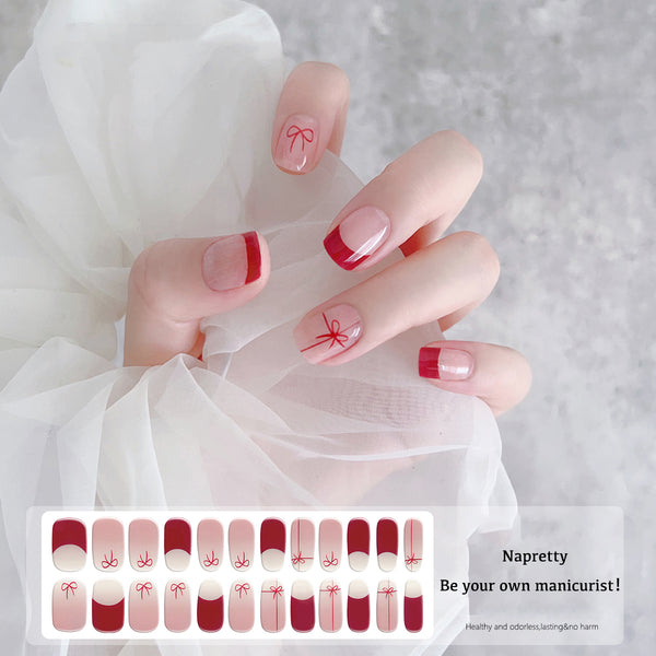 Semicured UV gel nail sticker kit JR39(24PCS)