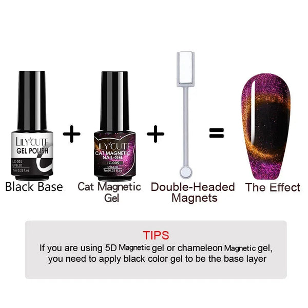 7ml 9D Cat Magnetic Gel Nail Polish