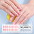 Semicured UV gel nail sticker kit NC240015