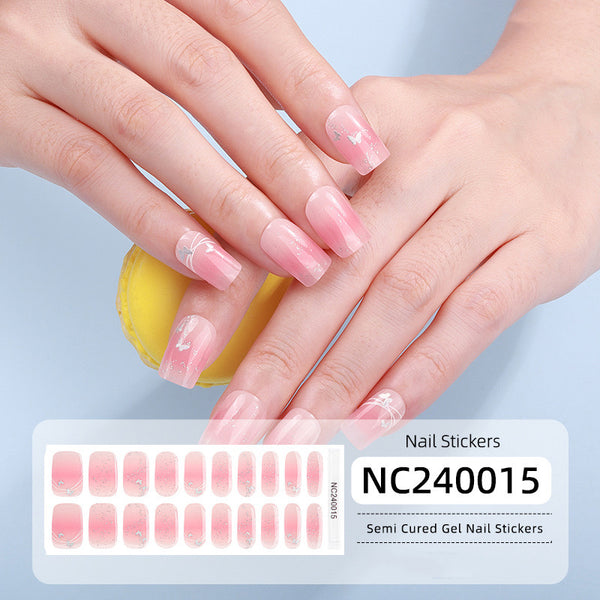 Semicured UV gel nail sticker kit NC240015