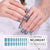 Semicured UV gel nail sticker kit NC240247