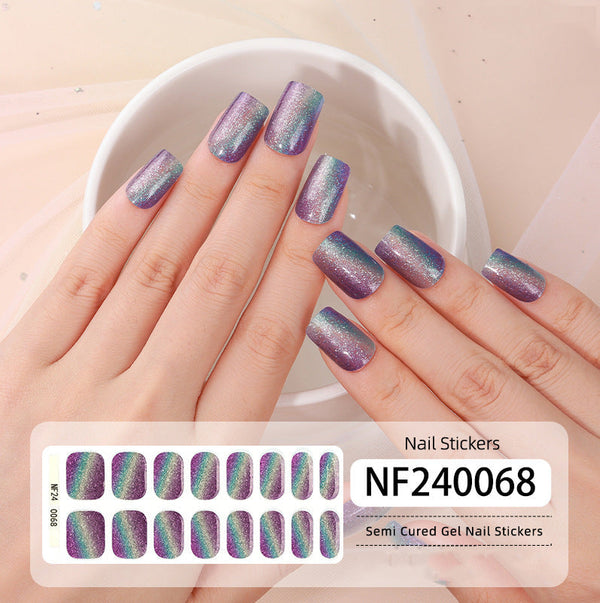 Semicured UV gel nail sticker kit NF240068