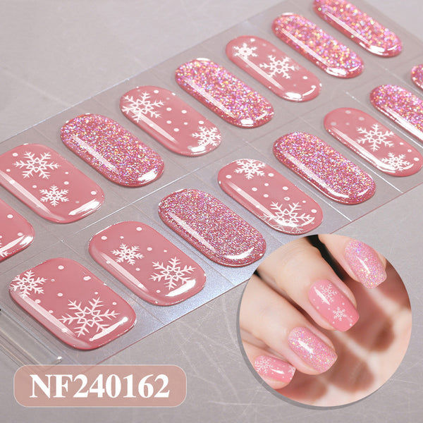 Semicured UV gel nail sticker kit NF240162