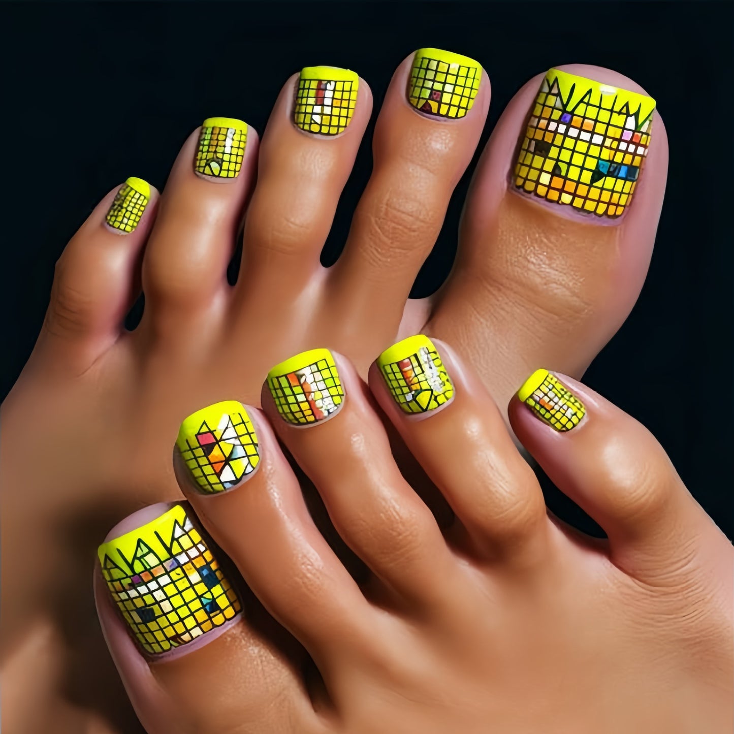 Pedicure fake nail Y594