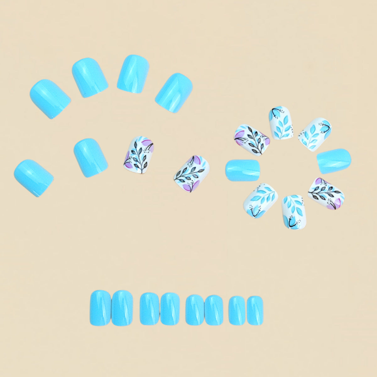 24pcs/Set Press On Nails