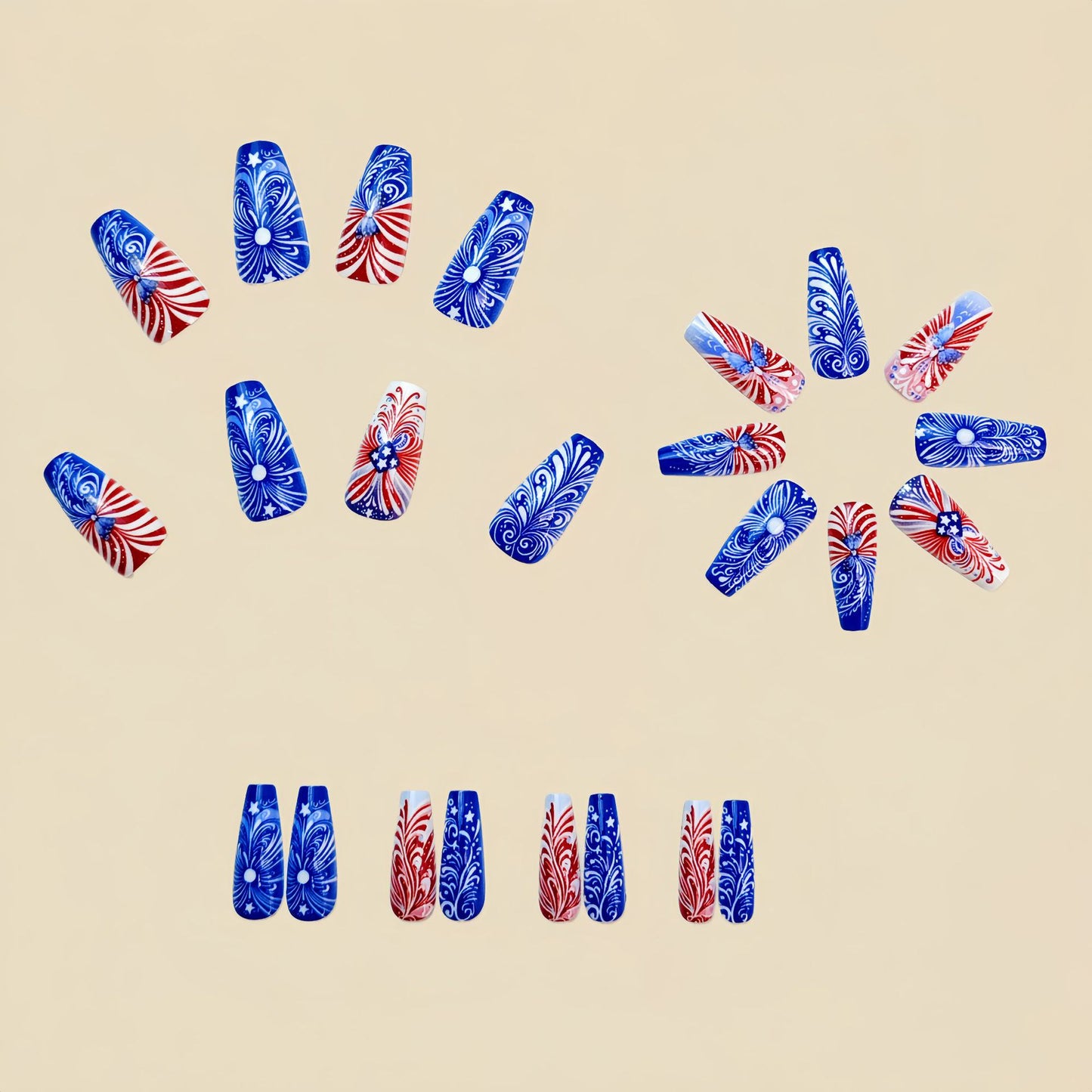 24pcs/Set Press On Nails