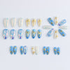 Embossed gilt cat's eye 30 pieces