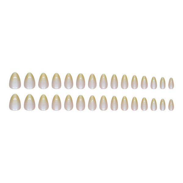 Ombre of 30 almond nail pads