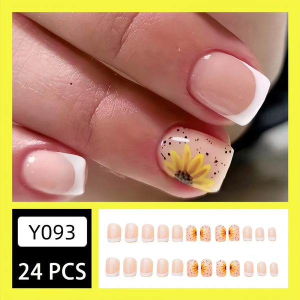 24pcs/Set Press On Nails Y093
