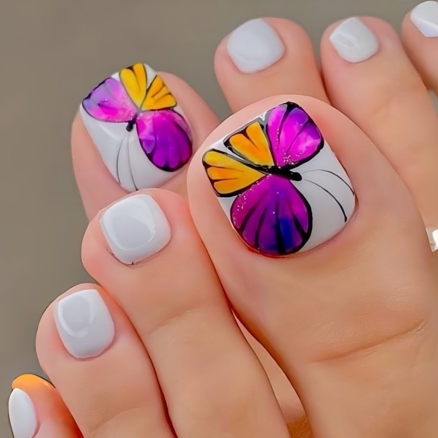 Pedicure fake nail Y826