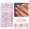 Five-color rectangular almond manicure 150 pieces