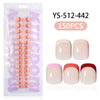 Five-color square patch manicure 150 pieces