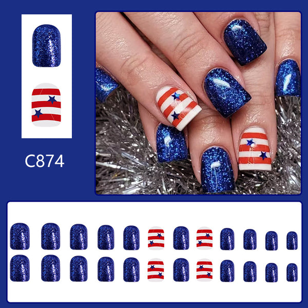 Manicure on Independence Day