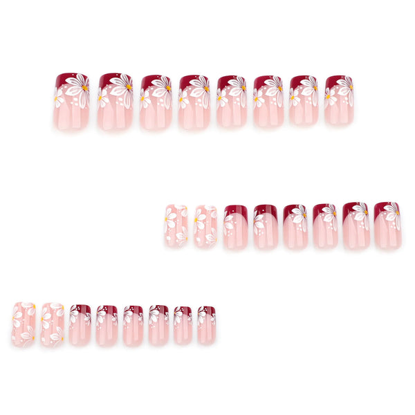12 Sizes-24 Pcs Press On Nails JP3745