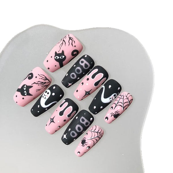30 Pcs Halloween Press On Nail 1-2