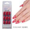 32 Pcs Aurora fine flash short almond manicure