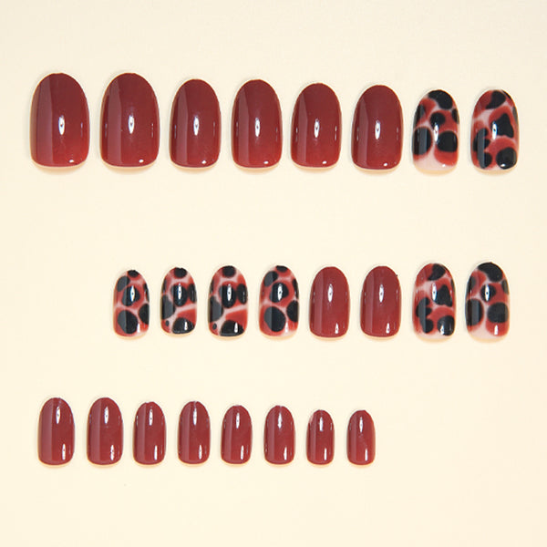 Amber smudged false finger brown turtle back pattern