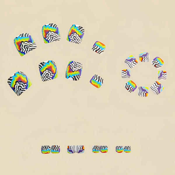 Pedicure fake nail Y604