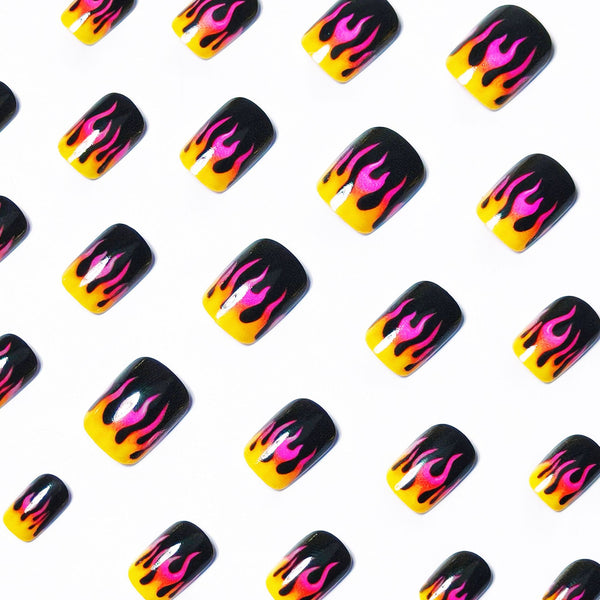 Halloween Press On Nail Black w-231