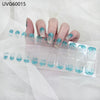 UV gel nail sticker semi-cured