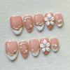 30 pieces white French flowers