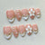 30 pieces white French flowers