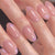 Aurora Pink Oval manicure