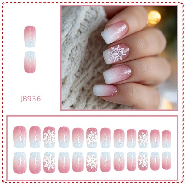 24pcs/Set Press On Nails JB936