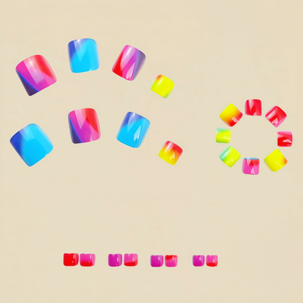 Pedicure fake nail Y596