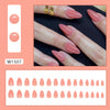 30 pcs solid color manicure