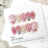 30Pcs Blush pink girl heart