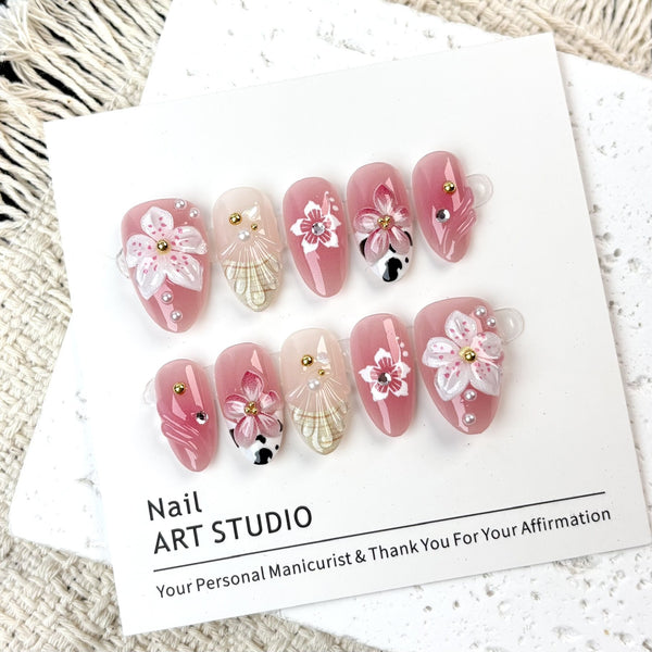 30Pcs Blush pink girl heart