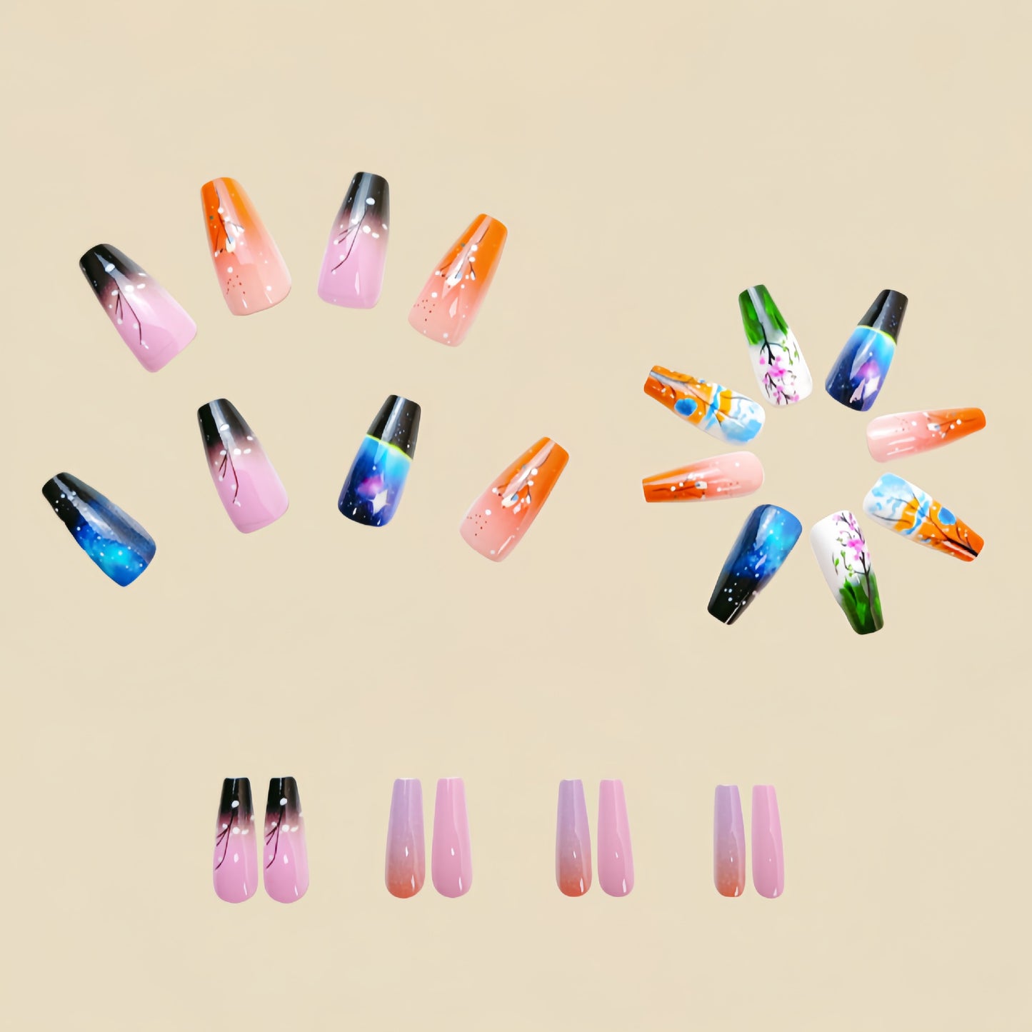 24pcs/Set Press On Nails