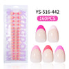 150 Pcs Five-color French nails