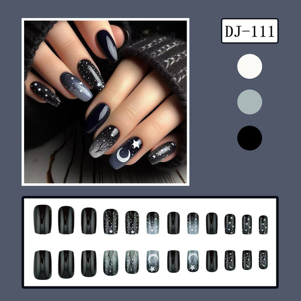 Winter black gray ombre snowflakes